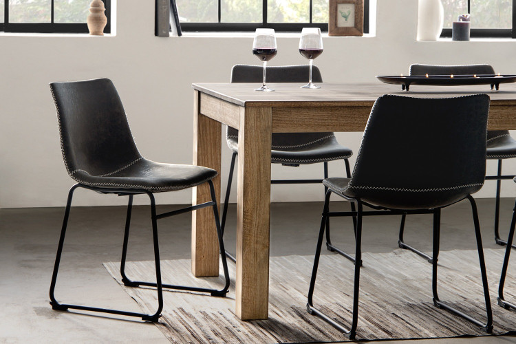 Montreal Halo 8-Seater Dining Set (2.4m) - Ebony 8-Seater Dining Sets - 1