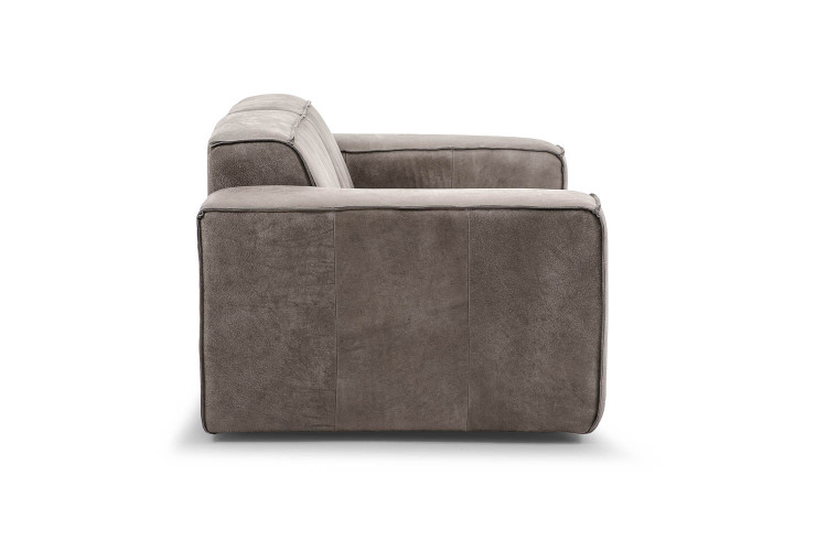 Jagger 2-Seater Leather Couch - Graphite Leather Couches - 1