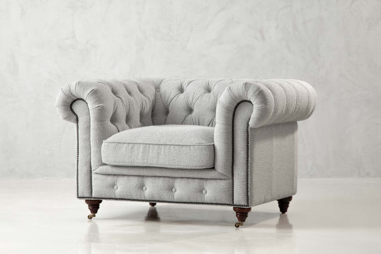 Jefferson Chesterfield Armchair - Frost Armchairs - 1