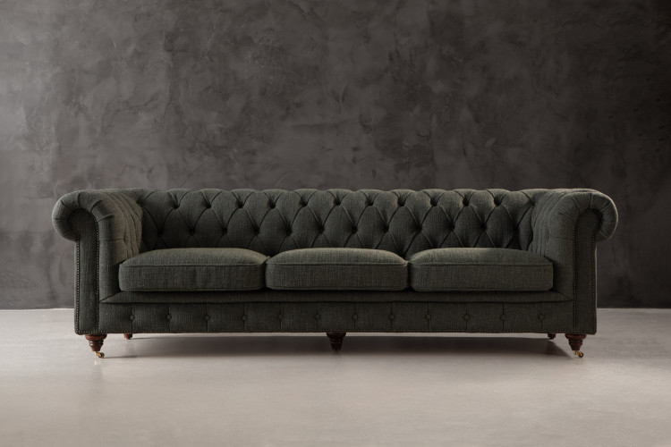 Jefferson Chesterfield 3-Seater Couch - Juniper 3 - Seater Couches - 1
