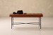 Connery Leather Bench - Bourbon Benches - 1