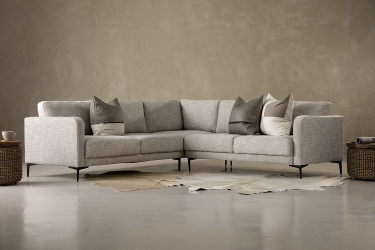Hayden Corner Couch - Stormy Haze Fabric Corner Couches - 1