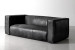 Jayhawk 3-Seater Leather Couch - Lead 3 Seater Leather Couches - 3