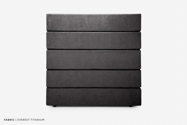 Drew - Double Headboard - Everest Titanium Double Headboards - 1