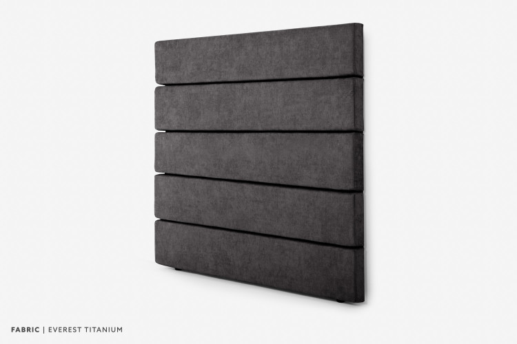 Drew - Double Headboard - Everest Titanium Double Headboards - 1