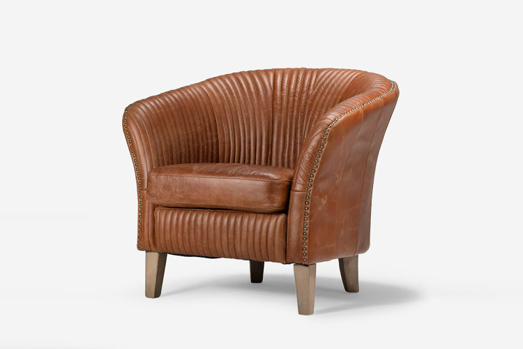 Serena Leather Armchair - Tan
