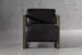Baku Leather Armchair - Black Occasional Chairs - 3