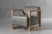 Baku Leather Armchair - Graphite Occasional Chairs - 2