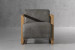 Baku Leather Armchair - Graphite Occasional Chairs - 3