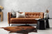 Edison 3-Seater Leather Couch - Vintage Tan Leather Couches - 1