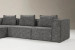 Montclair Modular - L-Shape Couch - Moonshadow Fabric Modular Couches - 6