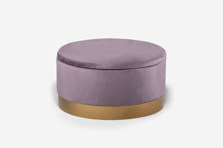 Quince Ottoman - Vintage Pink