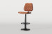 Damon Leather Counter Bar Chair - Bourbon Bar & Counter Chairs - 3