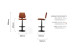 Damon Leather Counter Bar Chair - Bourbon Bar & Counter Chairs - 8