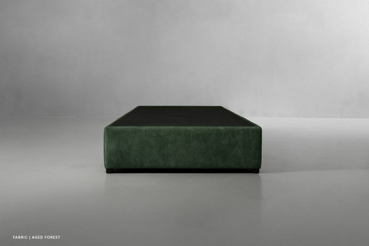 Zoey Upholstered Bed Base - Three Quarter - Aged Forest Bed Bases - 1