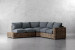 Panama Corner Patio Lounge Set - Slate Corner Patio Lounge Set - 15