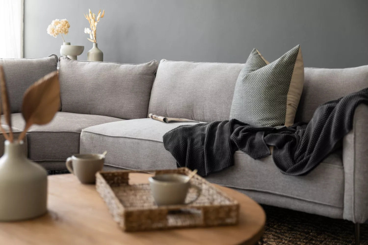 Ottavia Corner Couch - Stone Corner Couches - 1