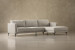 Hayden L-Shape Couch - Stormy Haze Fabric Corner Couches - 2