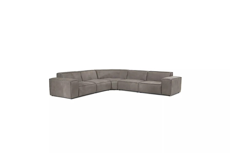 Jagger Leather Modular - Grand Corner Couch - Graphite Leather Modular Couches - 2