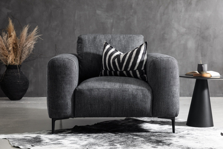 Horton Armchair - Storm Fabric Armchairs - 2