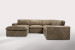 Bexley Leather Modular - Grand Corner Couch with Ottoman - Dune Modular Couches - 4