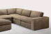 Bexley Leather Modular - Grand Corner Couch with Ottoman - Dune Modular Couches - 5