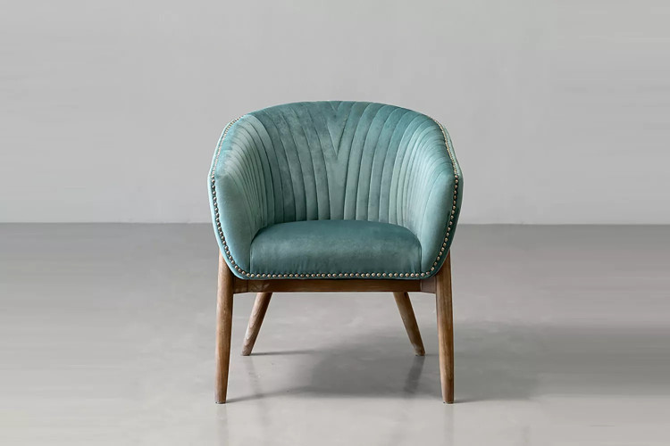 Lennon Velvet Dining Chair - Teal Lennon Dining Chair Collection - 1