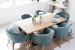 Lennon Velvet Dining Chair - Teal Lennon Dining Chair Collection - 4