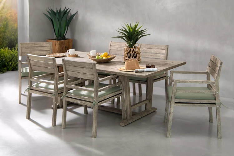 Christofina 6 - Seater Patio Dining Set – 2.2m Patio Dining Sets - 1
