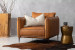 Ottavia Leather Armchair - Desert Tan Armchairs - 1