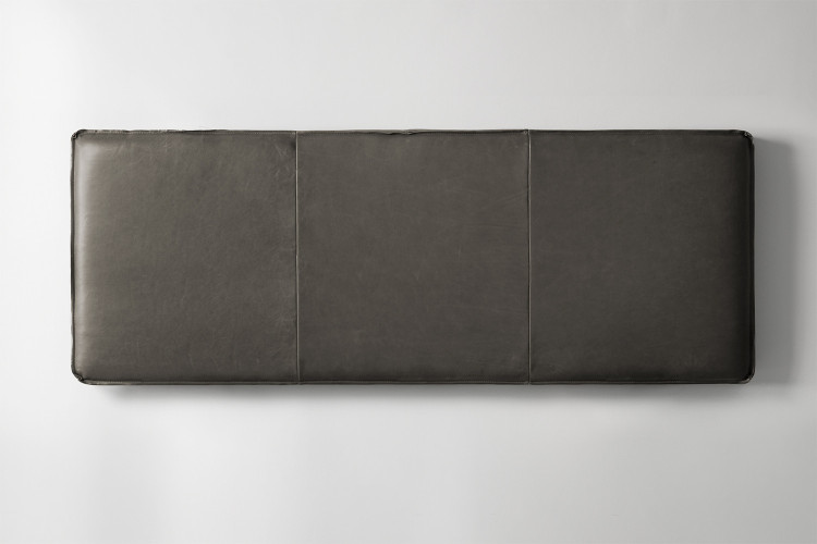Matlock Leather Headboard - King - Charcoal King Headboards - 1