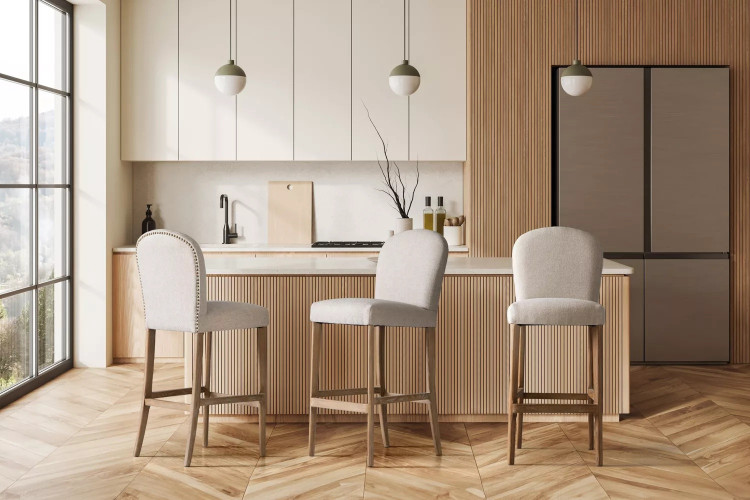 Orchilla Tall Bar Stool - Winter Taupe Bar & Counter Chairs - 3