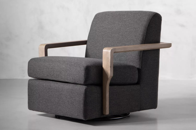 Elara Swivel Armchair - Shadow Armchairs - 1