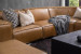 Jagger Leather Modular - Grand Corner Couch with Ottoman - Sahara Corner Couches - 3