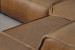 Jagger Leather Modular - Grand Corner Couch with Ottoman - Sahara Corner Couches - 12