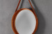 Nyla Leather Framed Mirror - Medium Mirrors - 4