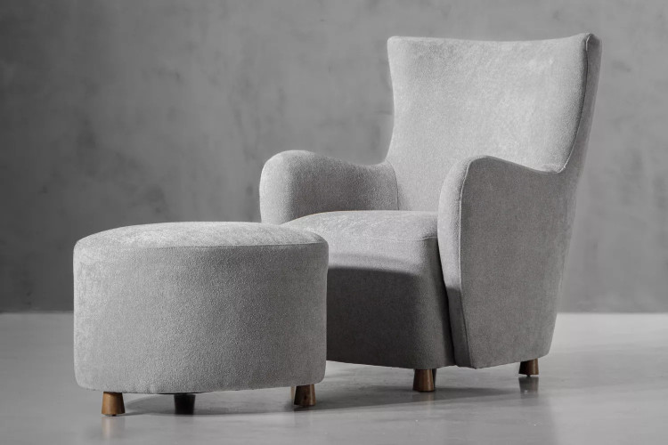 Hutton Lounge Chair - Cloud Grey Armchairs - 1