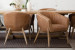 Bordeaux Lennon 6-Seater Leather Dining Set - 2.4m - Tan 6-Seater Dining Sets - 7