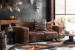 Jagger 3-Seater Leather Couch - Spice Leather Couches - 1