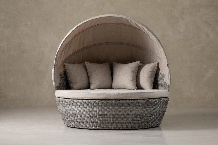 Lenima Patio Daybed - Sandy Taupe Home - 1