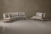 Barbados C-Shape Patio Lounge Set Corner Patio Lounge Set - 2