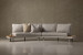 Barbados C-Shape Patio Couch Corner Patio Lounge Set - 1