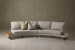 Barbados C-Shape Patio Couch Corner Patio Lounge Set - 2
