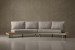 Barbados C-Shape Patio Couch Corner Patio Lounge Set - 3