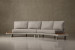 Barbados C-Shape Patio Couch Corner Patio Lounge Set - 4