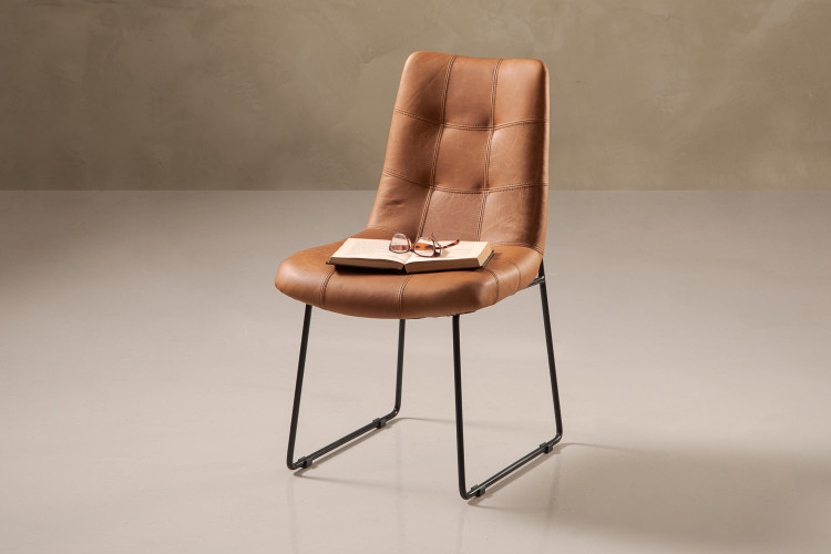 Cruz Leather Dining Chair Dining Chairs - 4