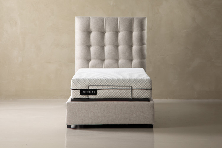 SlumberFlex Ariella Adjustable Bed - Single XL -Smoke Adjustable Single XL Beds - 1