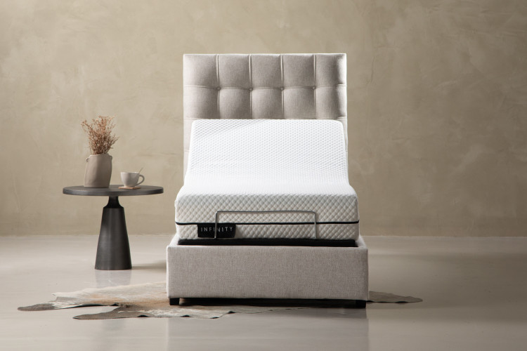 SlumberFlex Ariella Adjustable Bed - Single XL -Smoke Adjustable Single XL Beds - 1