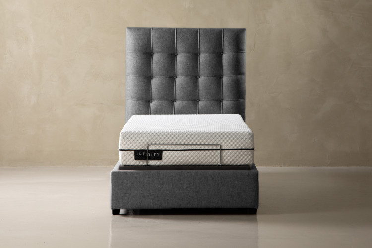 SlumberFlex Ariella Adjustable Bed - Single XL - Ash Adjustable Single XL Beds - 1