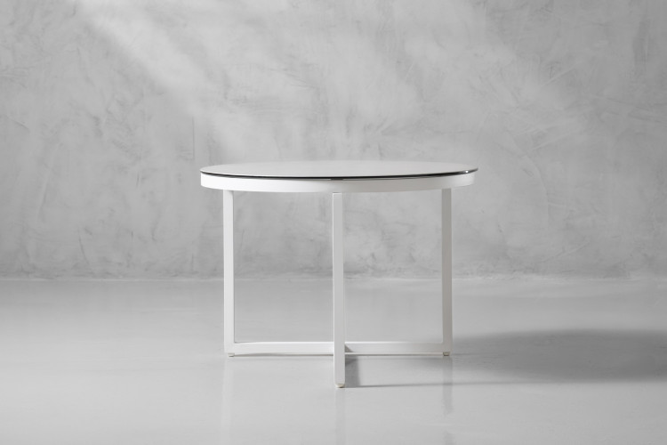 Salaro Patio Coffee Table - White Patio Coffee & Side Tables - 1